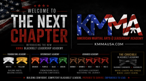 Graphic highlighting the new KMMA Blackbelt Leadership Academy structure.